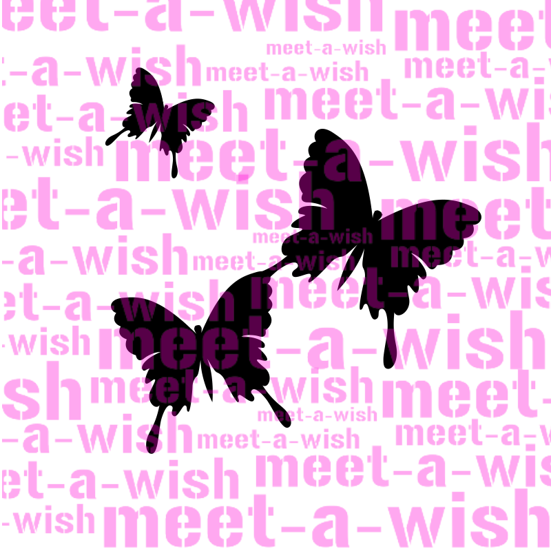 Glitzertattoo und Airbrush Schablone - Schmetterlinge