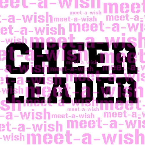 Cheerleader3 Glitzertattoo und Airbrush Schablone - Cheerleader