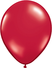 Luftballon - Ø 12,5cm - Crystal Rubin Rot