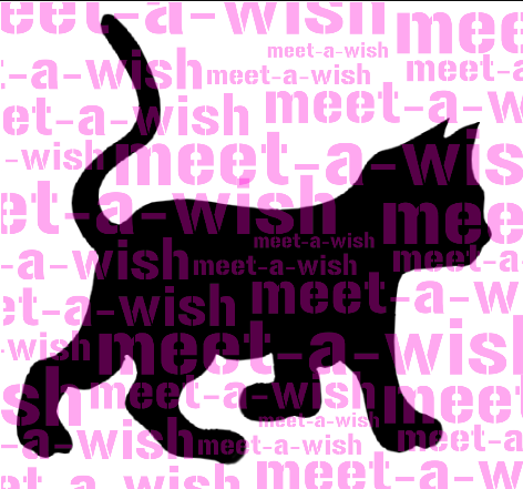 Katze2 Glitzertattoo und Airbrush Schablone - Katze