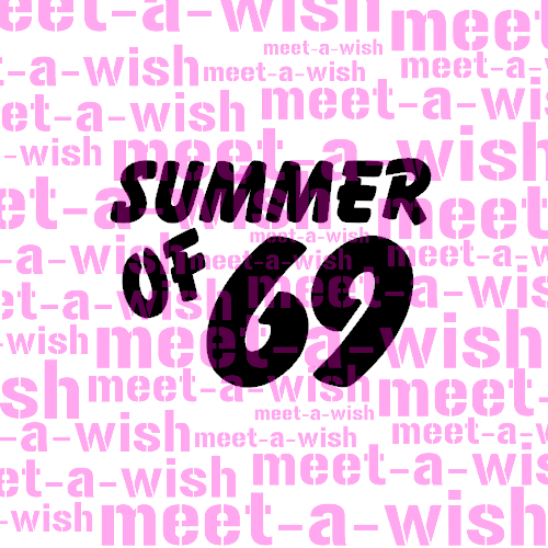 Glitzertattoo und Airbrush Schablone - Summer of 69