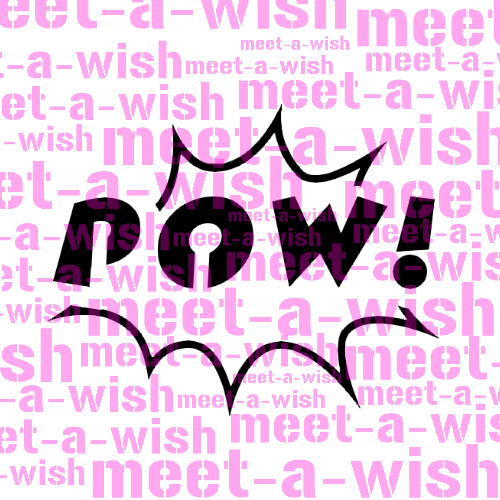 POW Glitzertattoo und Airbrush Schablone - POW!