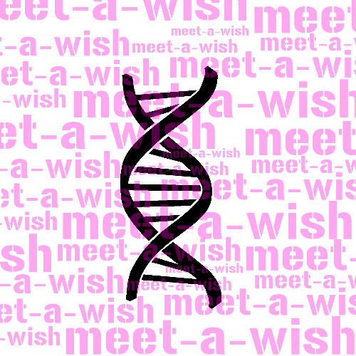 Glitzertattoo und Airbrush Schablone - DNA