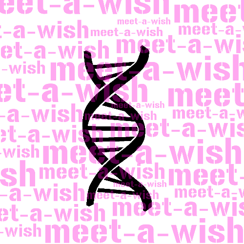 DNA Glitzertattoo und Airbrush Schablone - DNA