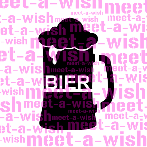 Bierkrug Glitzertattoo und Airbrush Schablone - Bierkrug