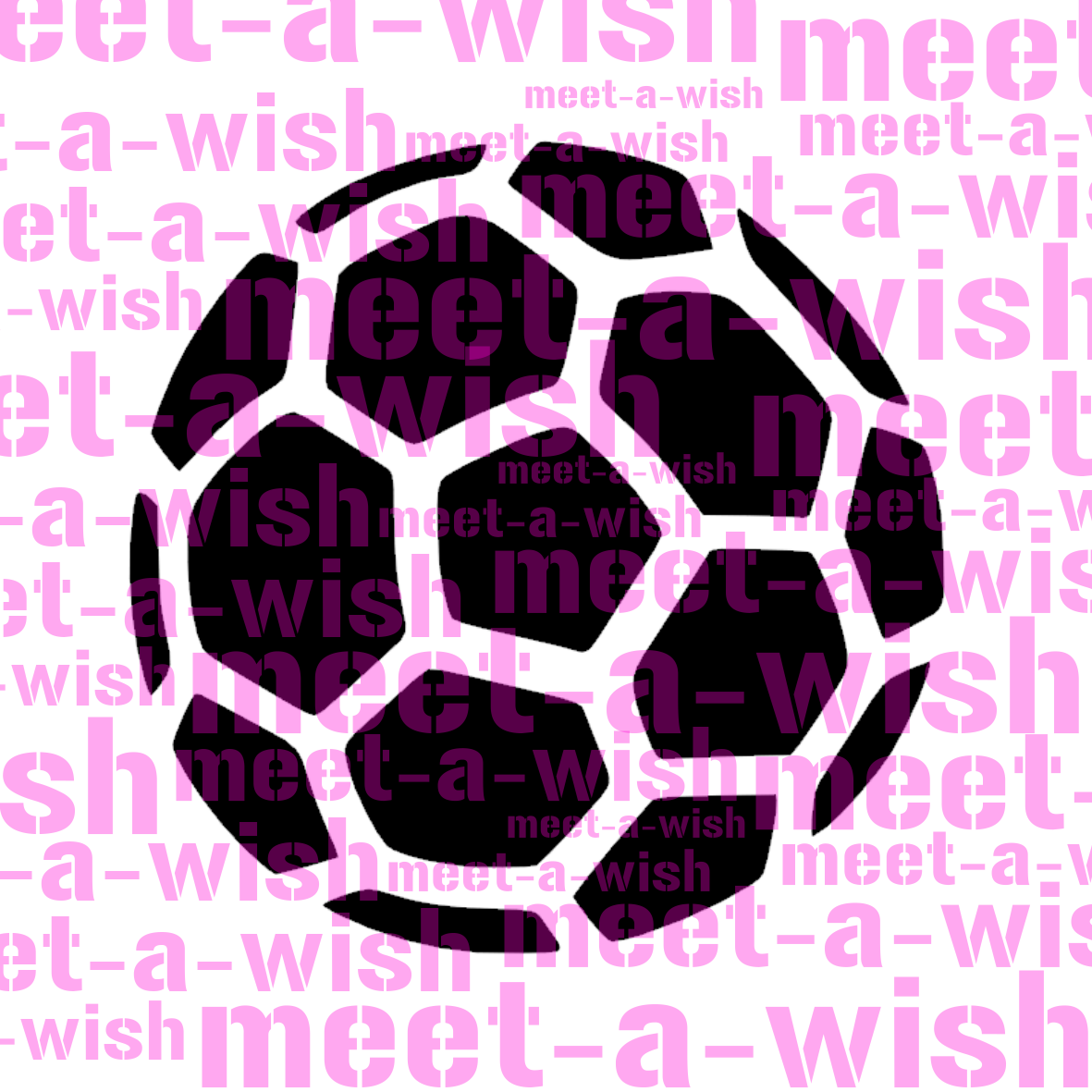 Glitzertattoo und Airbrush Schablone - Fussball