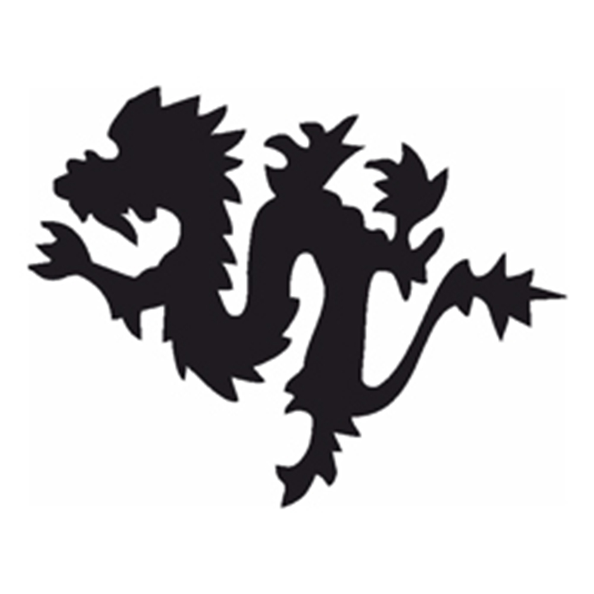 106143 Glitzertattoo und Airbrush Schablone - Drache