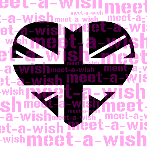 Union-Jack-love Glitzertattoo und Airbrush Schablone - Union Jack in Love