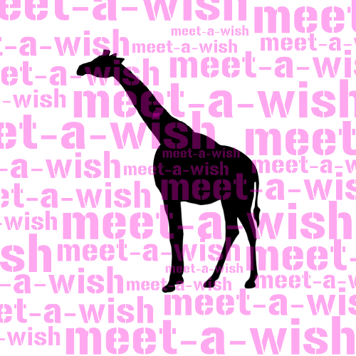 Giraffe Glitzertattoo und Airbrush Schablone - Giraffe