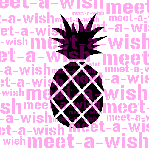 Ananas Glitzertattoo und Airbrush Schablone - Ananas