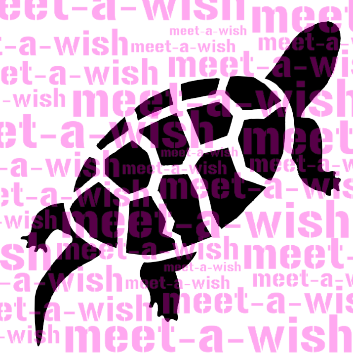 Glitzertattoo und Airbrush Schablone - Schildkröte