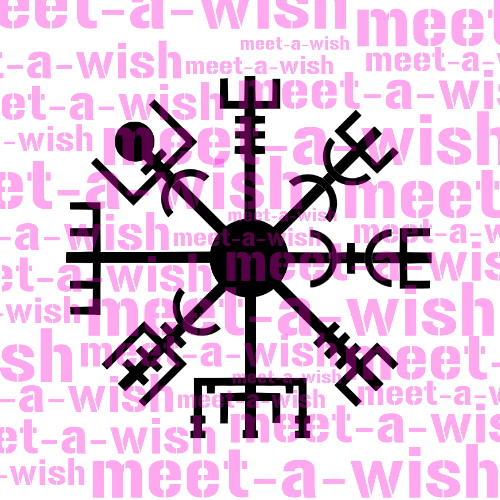 Glitzertattoo und Airbrush Schablone - Vegvisir