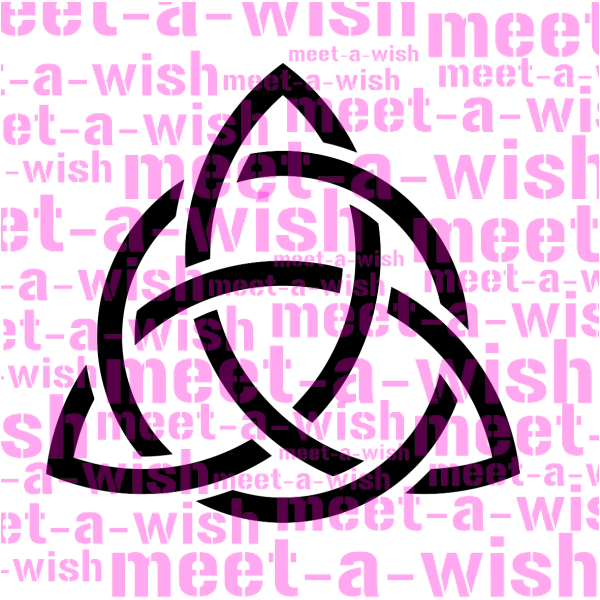 Glitzertattoo und Airbrush Schablone - Triquetra