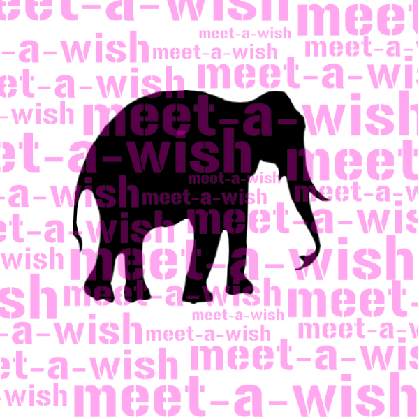 Elefant Glitzertattoo und Airbrush Schablone - Elefant