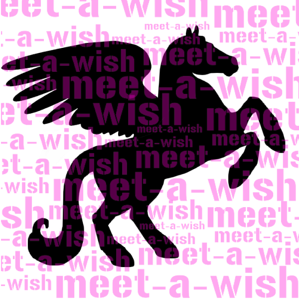 Glitzertattoo und Airbrush Schablone - Pegasus