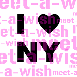 Glitzertattoo und Airbrush Schablone - I Love NY