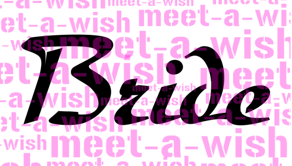 Bride Glitzertattoo und Airbrush Schablone - Bride