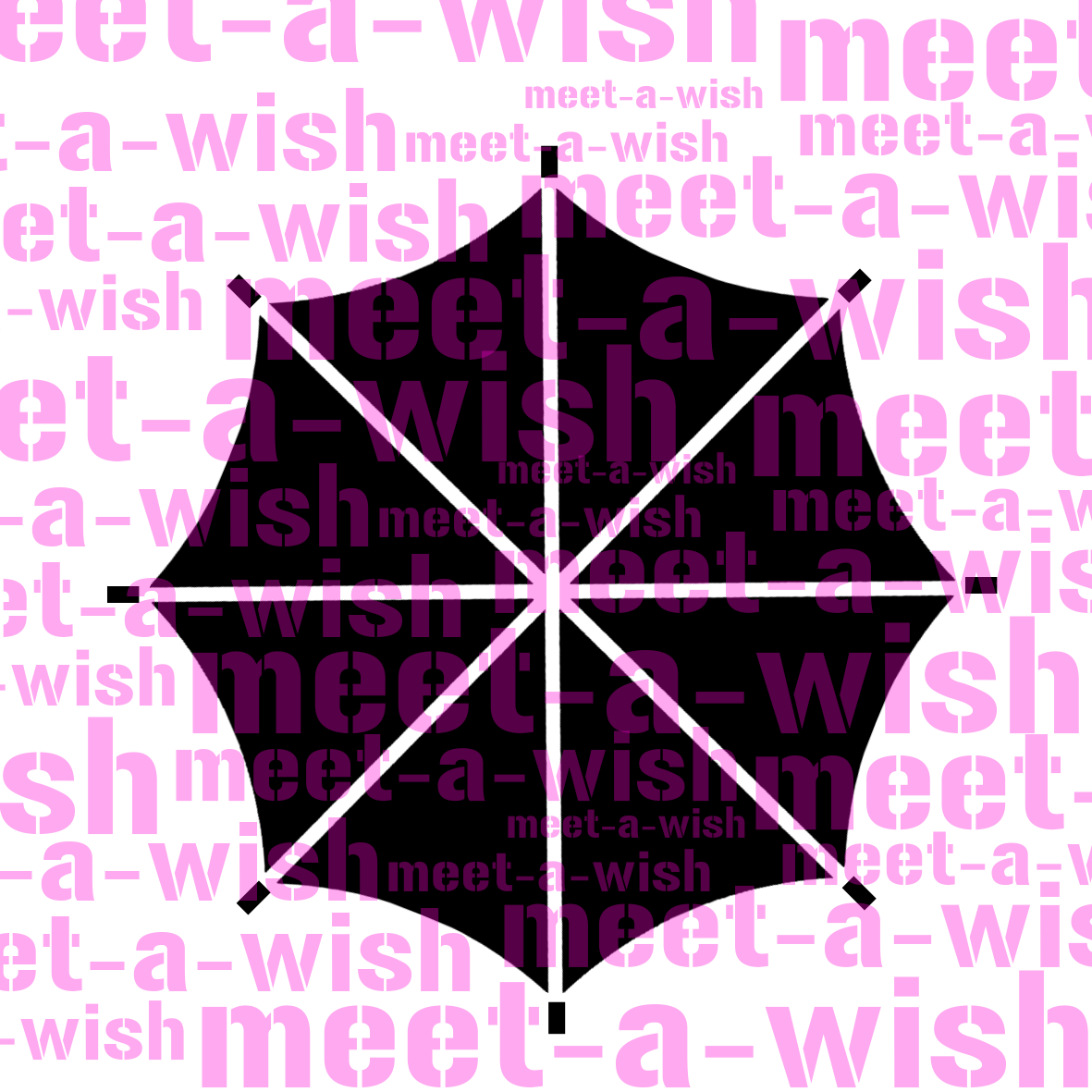 Glitzertattoo und Airbrush Schablone - Umbrella