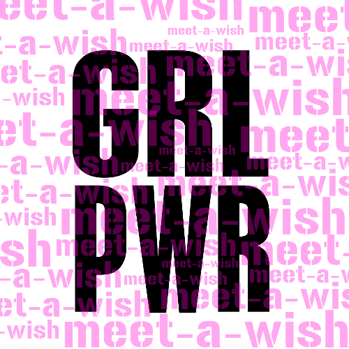 GRLPWR Glitzertattoo und Airbrush Schablone - Girl Power
