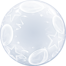 Deco Bubble - Klar mit Sterne