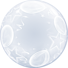 16661lge Deco Bubble - Klar mit Sterne